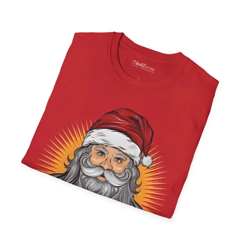 Santa Claus Unisex Softstyle T Shirt - Christmas Cotton Tee - DipaliZ
