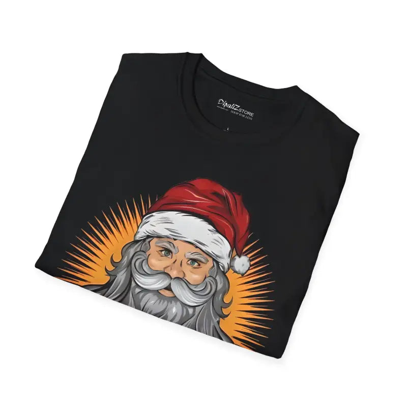 Santa Claus Unisex Softstyle T Shirt - Christmas Cotton Tee - DipaliZ