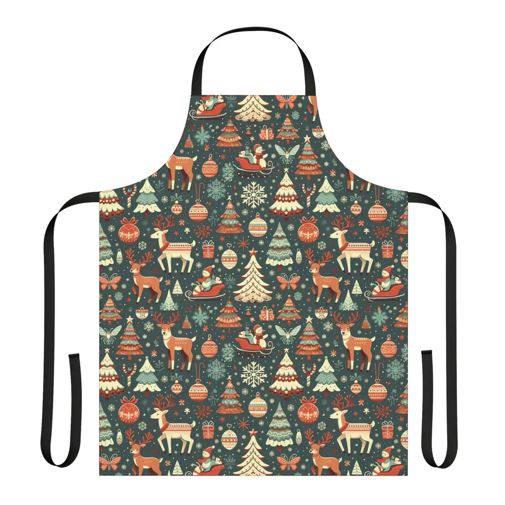 Rudolph Reindeer Christmas Apron - Festive Holiday Cooking - DipaliZ