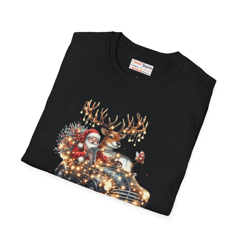 Jolly Santa Claus Christmas Tee - Festive Holiday Apparel - DipaliZ