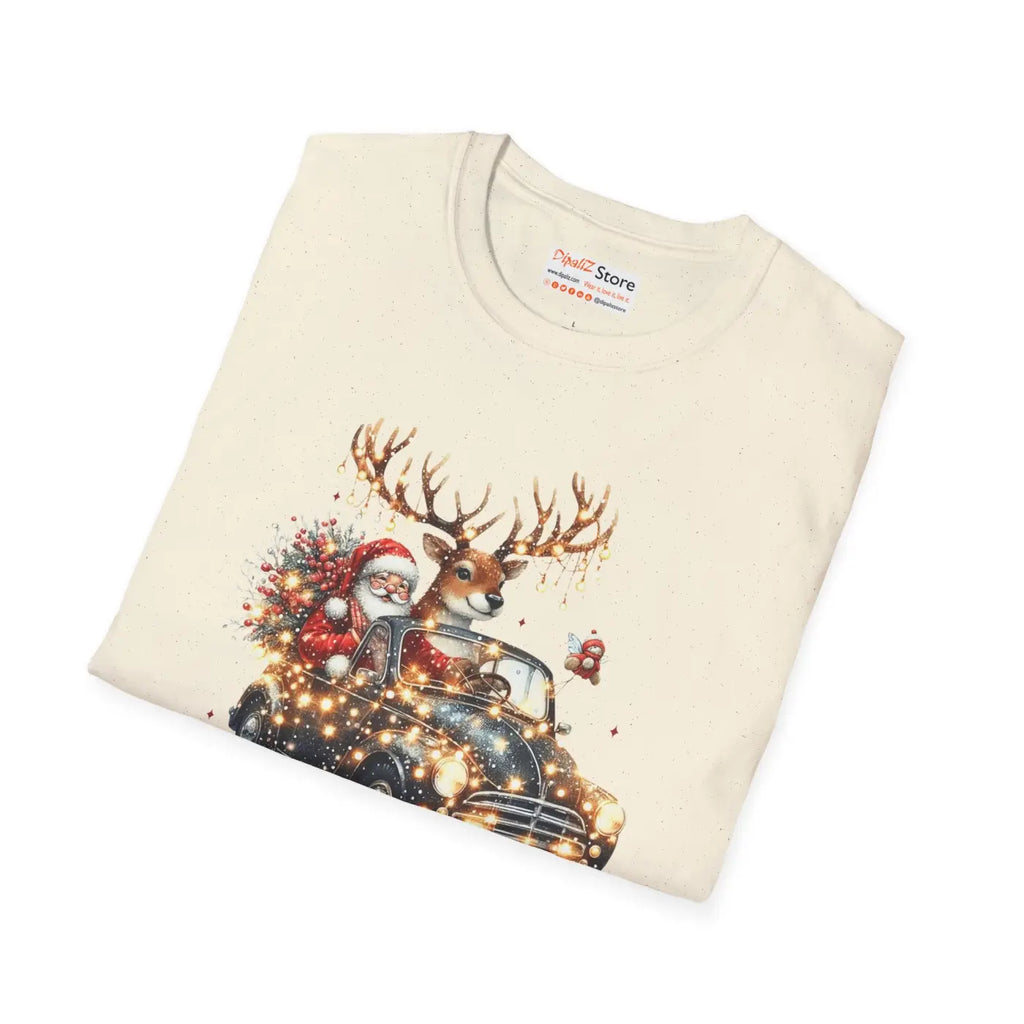 Jolly Santa Claus Christmas Tee - Festive Holiday Apparel - DipaliZ