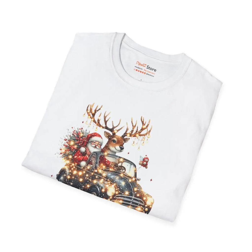 Jolly Santa Claus Christmas Tee - Festive Holiday Apparel - DipaliZ