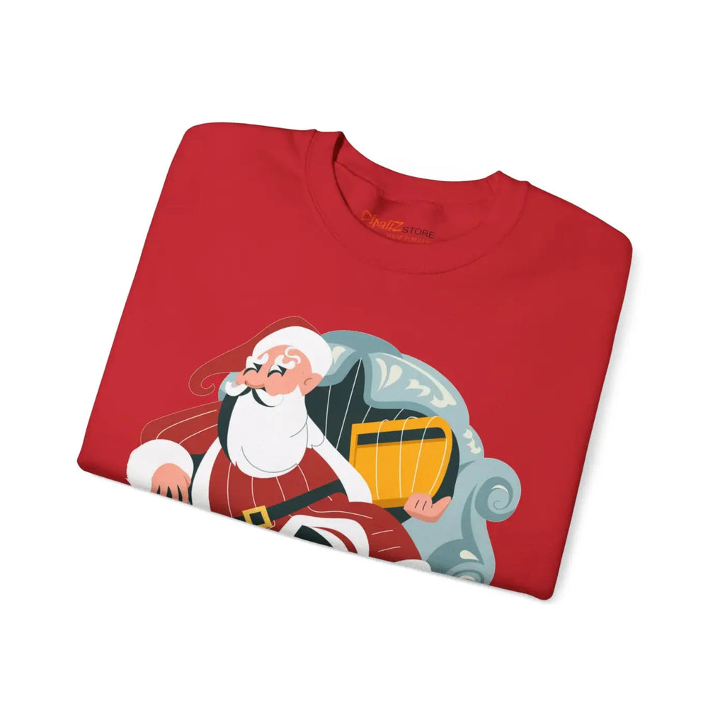 Cozy Santa Unisex Heavy Blend Crewneck - Christmas - DipaliZ