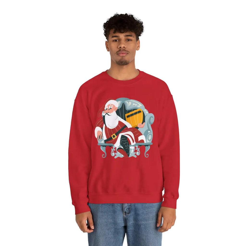 Cozy Santa Unisex Heavy Blend Crewneck - Christmas - DipaliZ