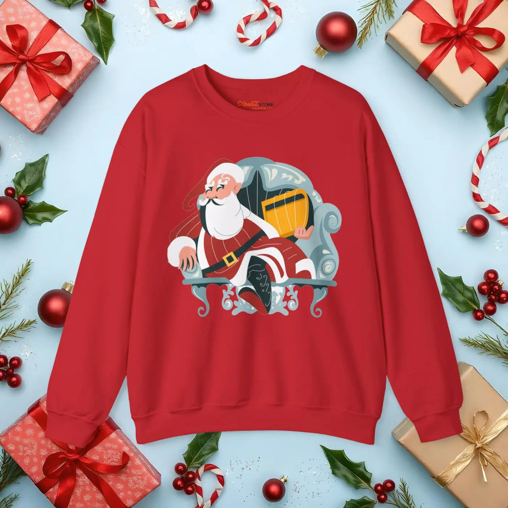 Cozy Santa Unisex Heavy Blend Crewneck - Christmas - DipaliZ