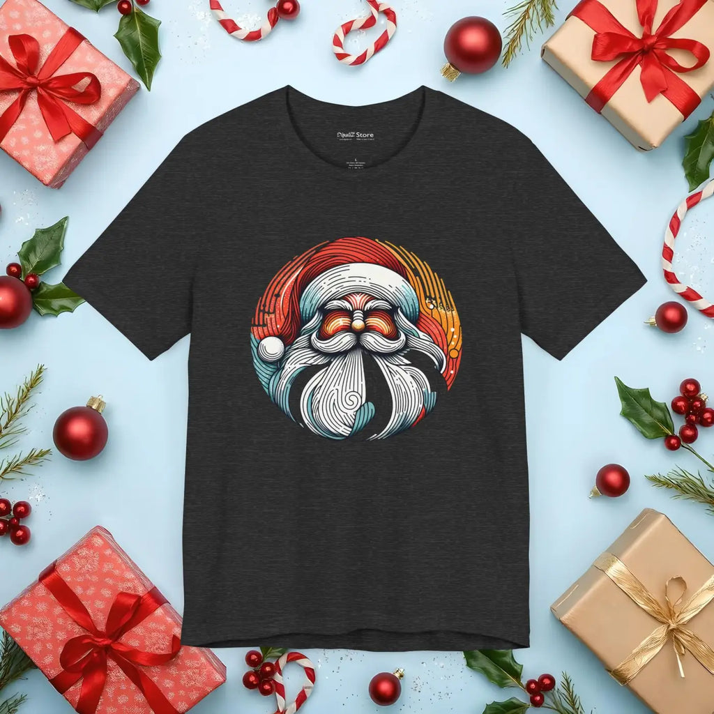 Cozy Santa Unisex Jersey Short Sleeve - Holiday Comfort - DipaliZ