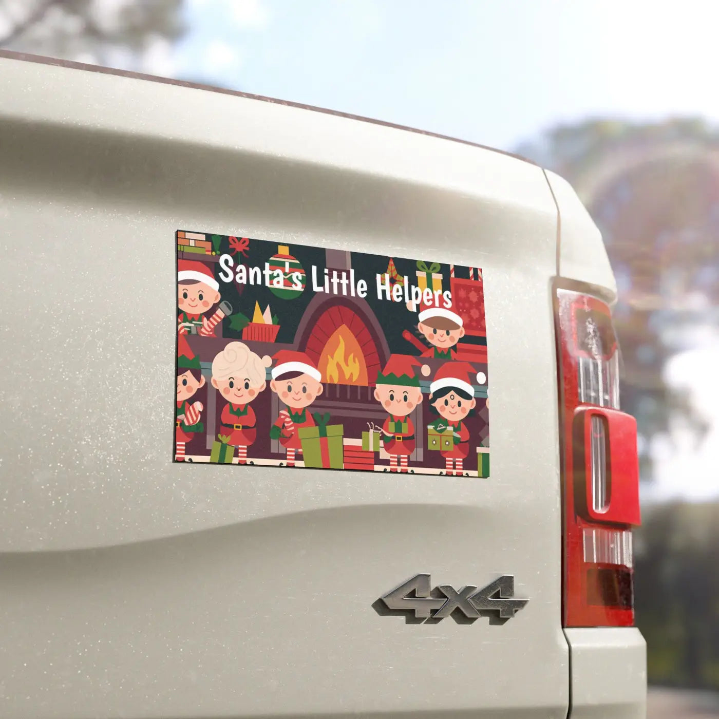 Festive Car Magnets - Santa's Little Helpers Holiday - DipaliZ