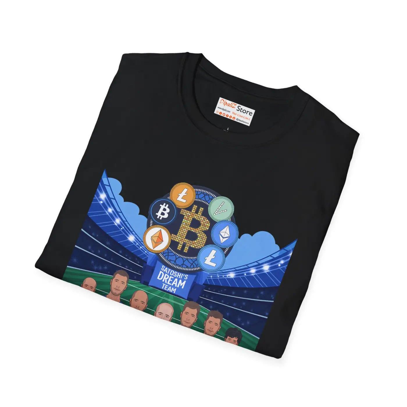Satoshi Dream Team Bitcoin Unisex Tee - Crypto Softstyle - DipaliZ