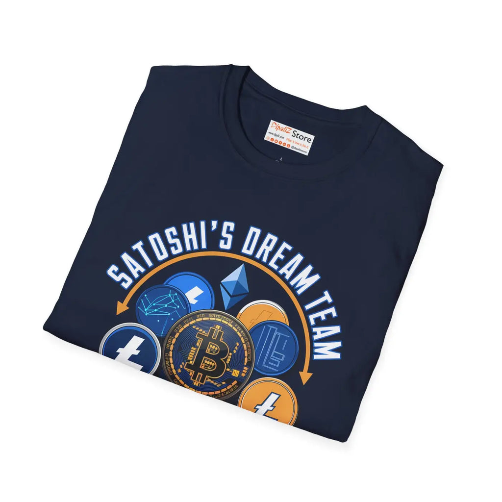Unisex Crypto Tee - Satoshi Dream Team Design - DipaliZ