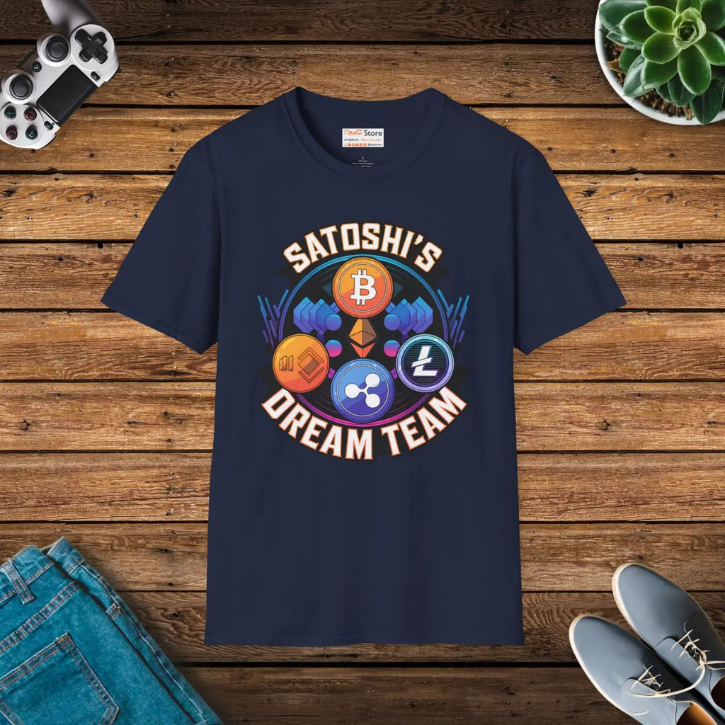 Satoshi Dream Team Unisex Tee - Crypto Vibes Style - DipaliZ