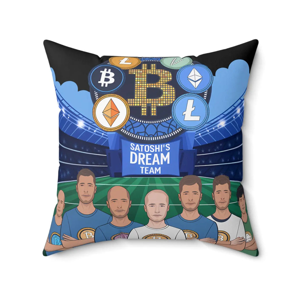 Dream Team Spun Polyester Square Pillow - Bold Comfort - DipaliZ