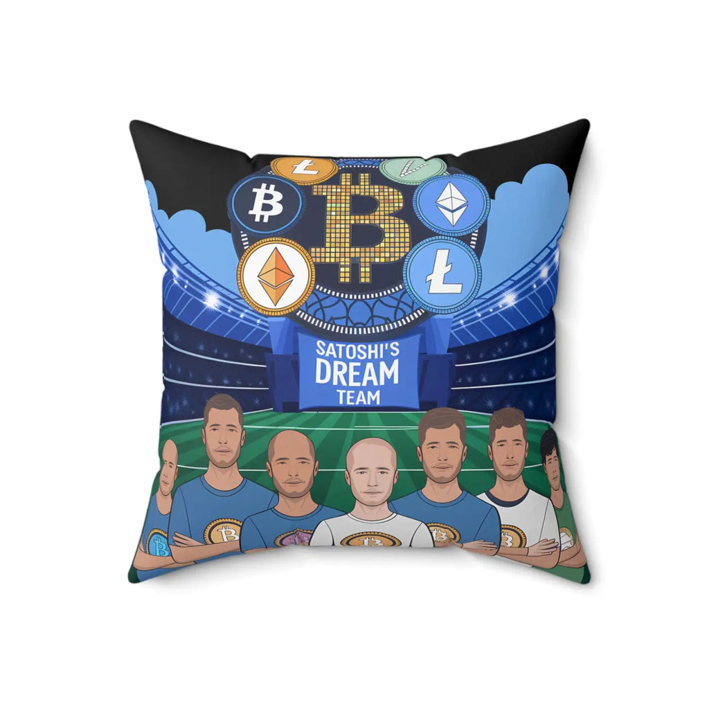 Dream Team Spun Polyester Square Pillow - Bold Comfort - DipaliZ