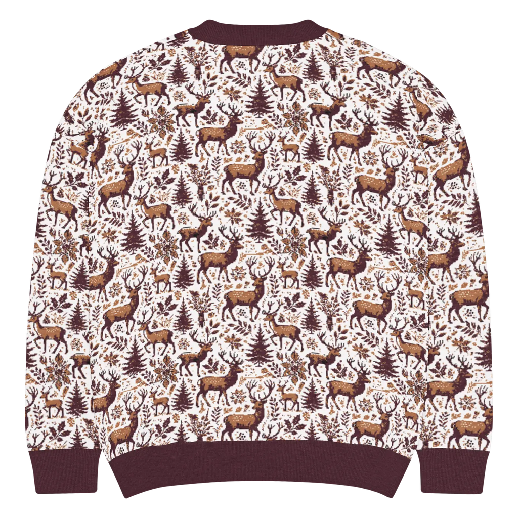 Scandinavian Knitted Crew - Classic Nordic Design Cozy Warmth - DipaliZ