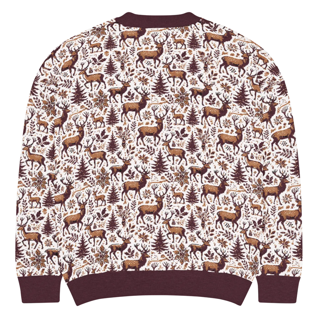 Scandinavian Knitted Crew - Classic Nordic Design Cozy Warmth - DipaliZ