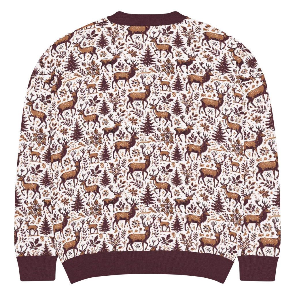 Scandinavian Knitted Crew - Classic Nordic Design Cozy Warmth - DipaliZ