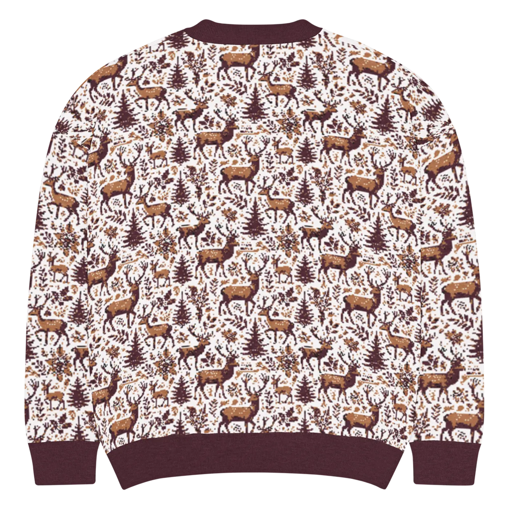 Scandinavian Knitted Crew - Classic Nordic Design Cozy Warmth - DipaliZ