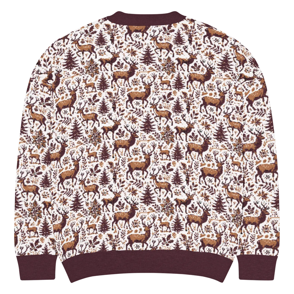 Scandinavian Knitted Crew - Classic Nordic Design Cozy Warmth - DipaliZ