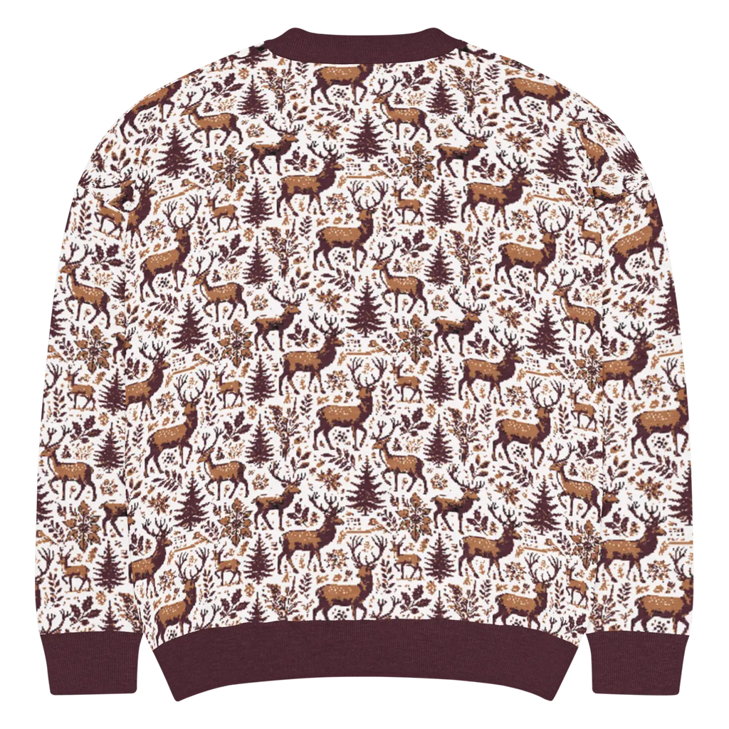 Scandinavian Knitted Crew - Classic Nordic Design Cozy Warmth - DipaliZ