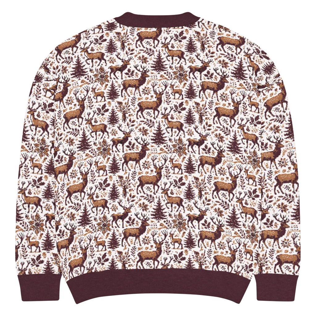 Scandinavian Knitted Crew - Classic Nordic Design Cozy Warmth - DipaliZ