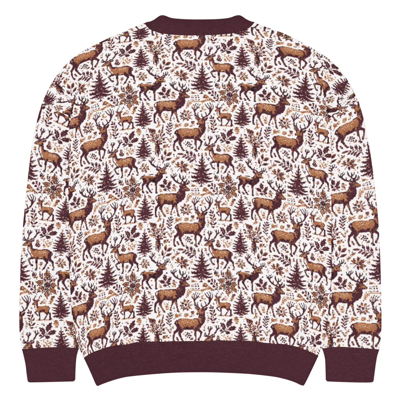 Scandinavian Knitted Crew - Classic Nordic Design Cozy Warmth - DipaliZ