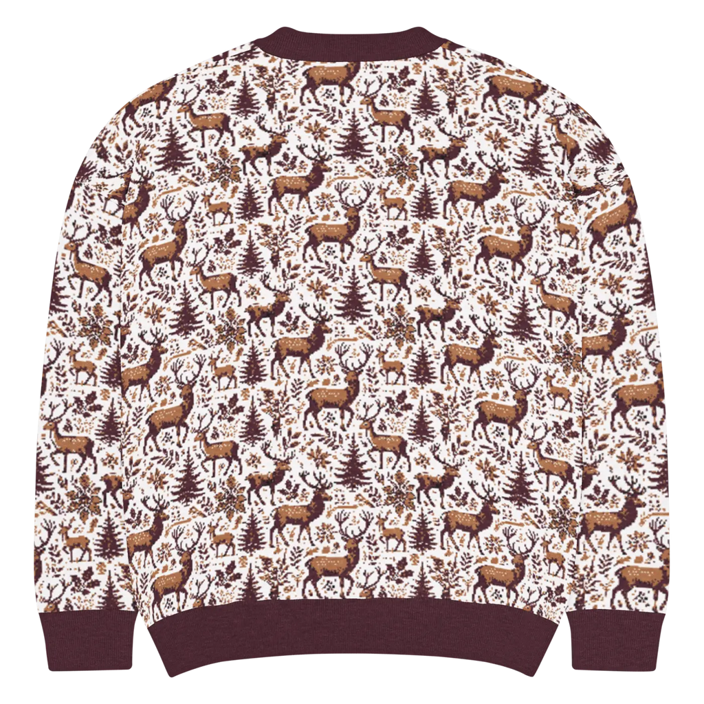 Scandinavian Knitted Crew - Classic Nordic Design Cozy Warmth - DipaliZ