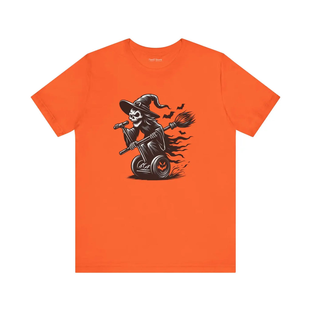 Scary Ghost Segway Jersey Short Sleeve Tee - Halloween Fun - DipaliZ