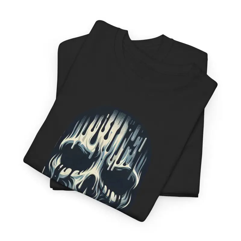 Spooky Halloween Mask Heavy Cotton Tee - Fear the Drip - DipaliZ