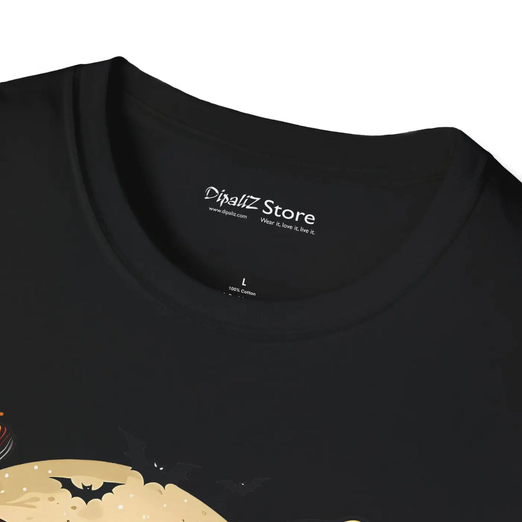 Scary Jack O Lantern Unisex T-Shirt - Halloween Softstyle - DipaliZ