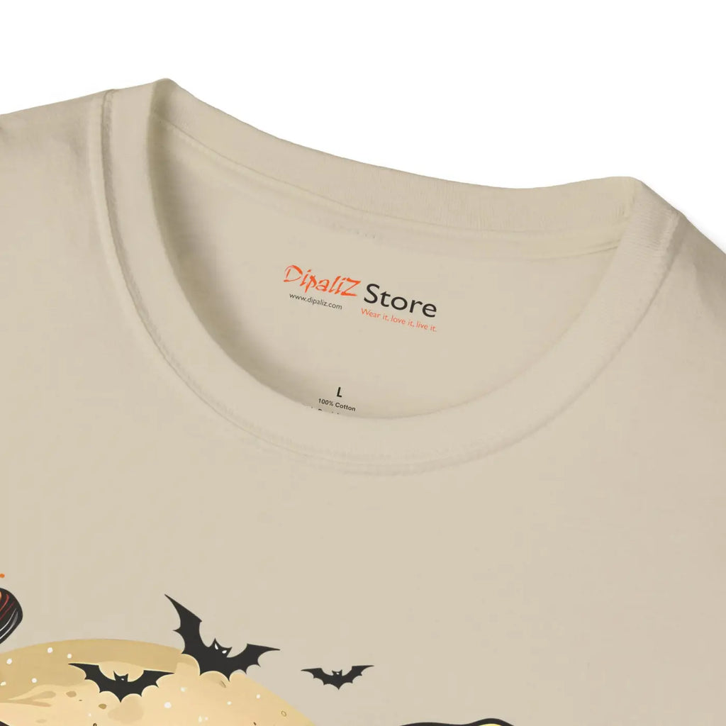 Scary Jack O Lantern Unisex T-Shirt - Halloween Softstyle - DipaliZ
