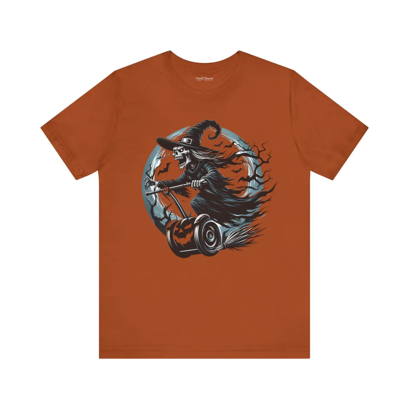 Electrifying Witch Segway Unisex Jersey Tee - Halloween - DipaliZ