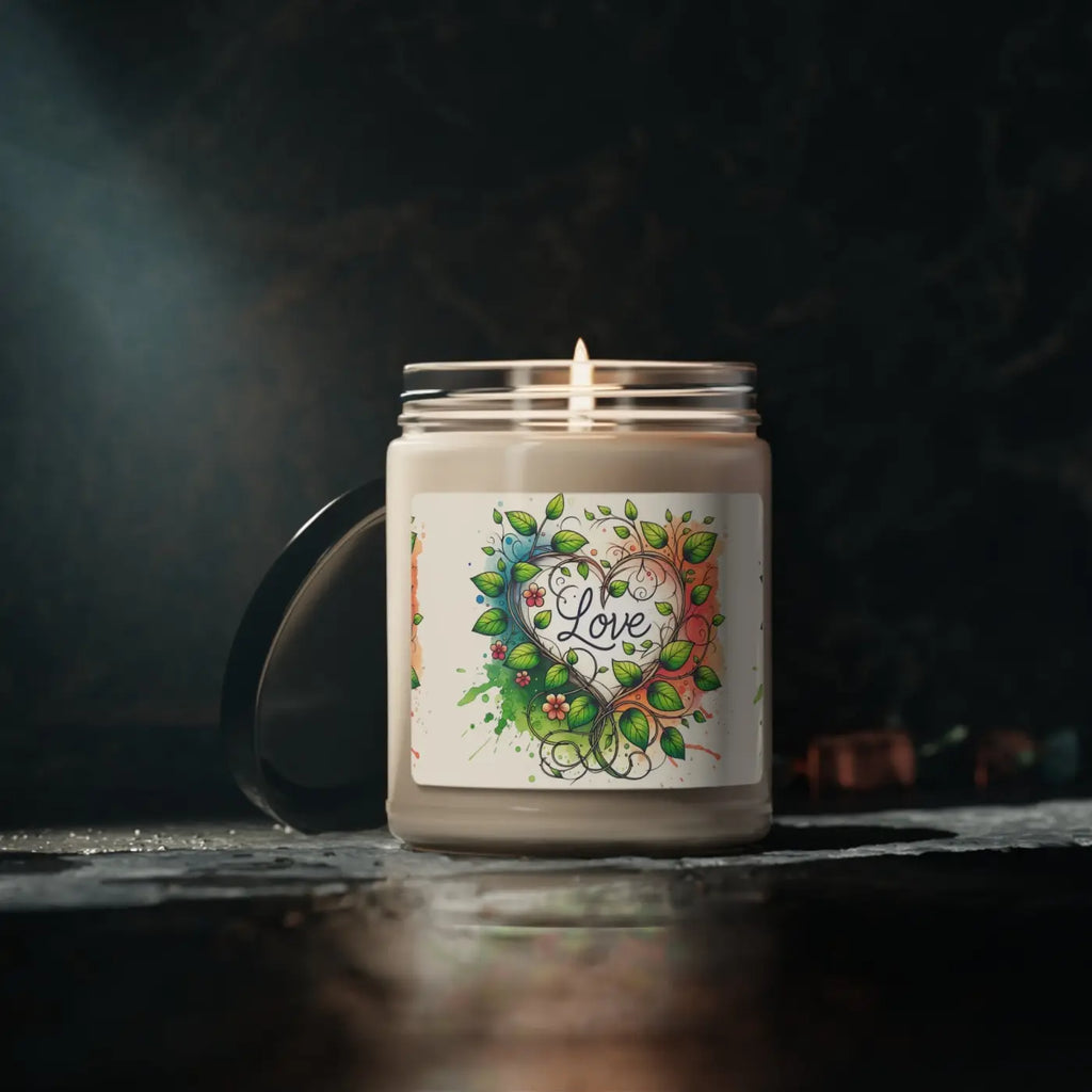 Scented Soy Candle - Modern Minimal Glass 9oz - DipaliZ