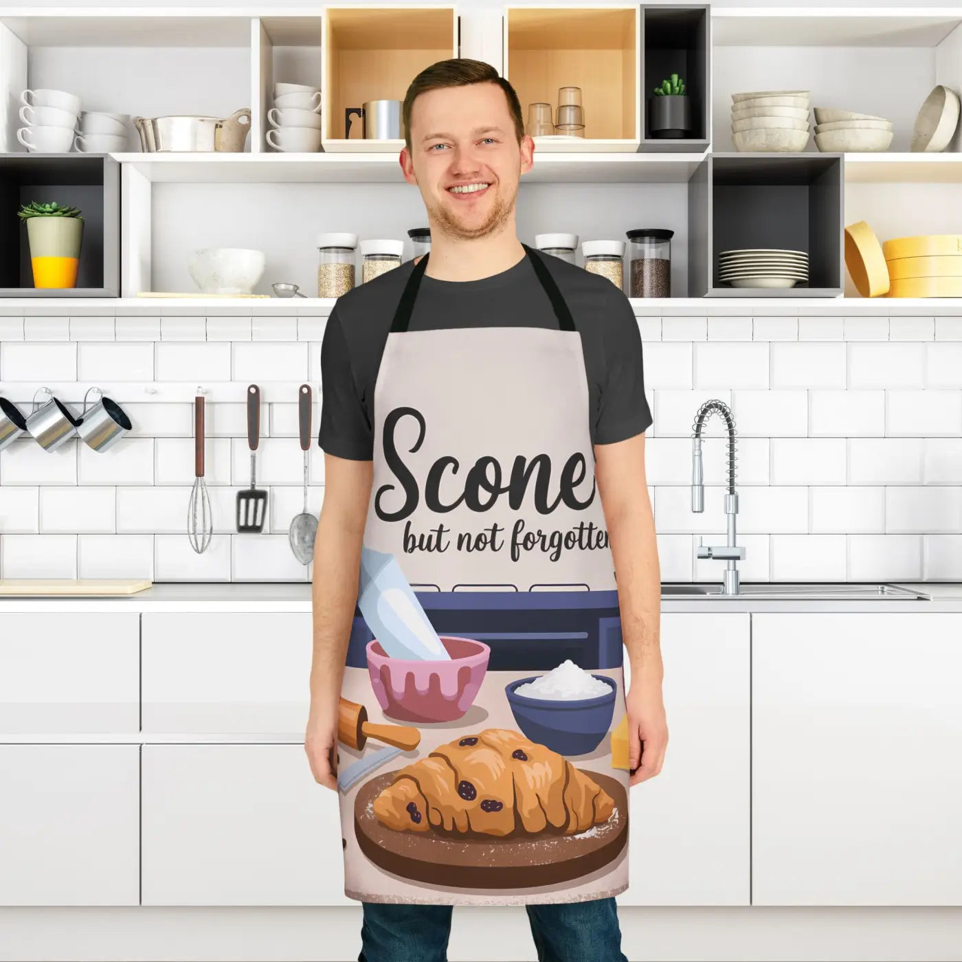 Unforgettable Scone Apron - Convenient Tie-Back Closure - DipaliZ