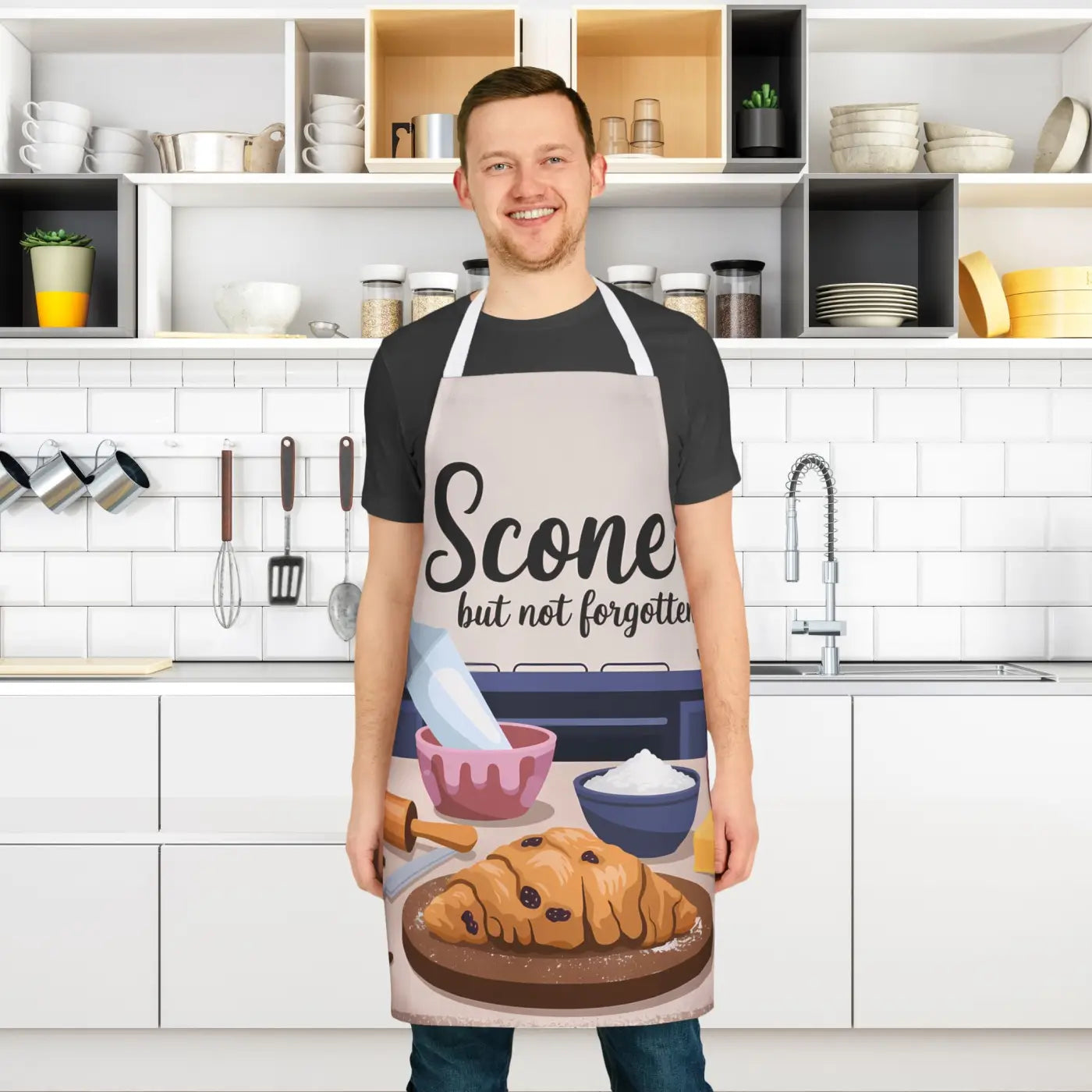 Unforgettable Scone Apron - Convenient Tie-Back Closure - DipaliZ