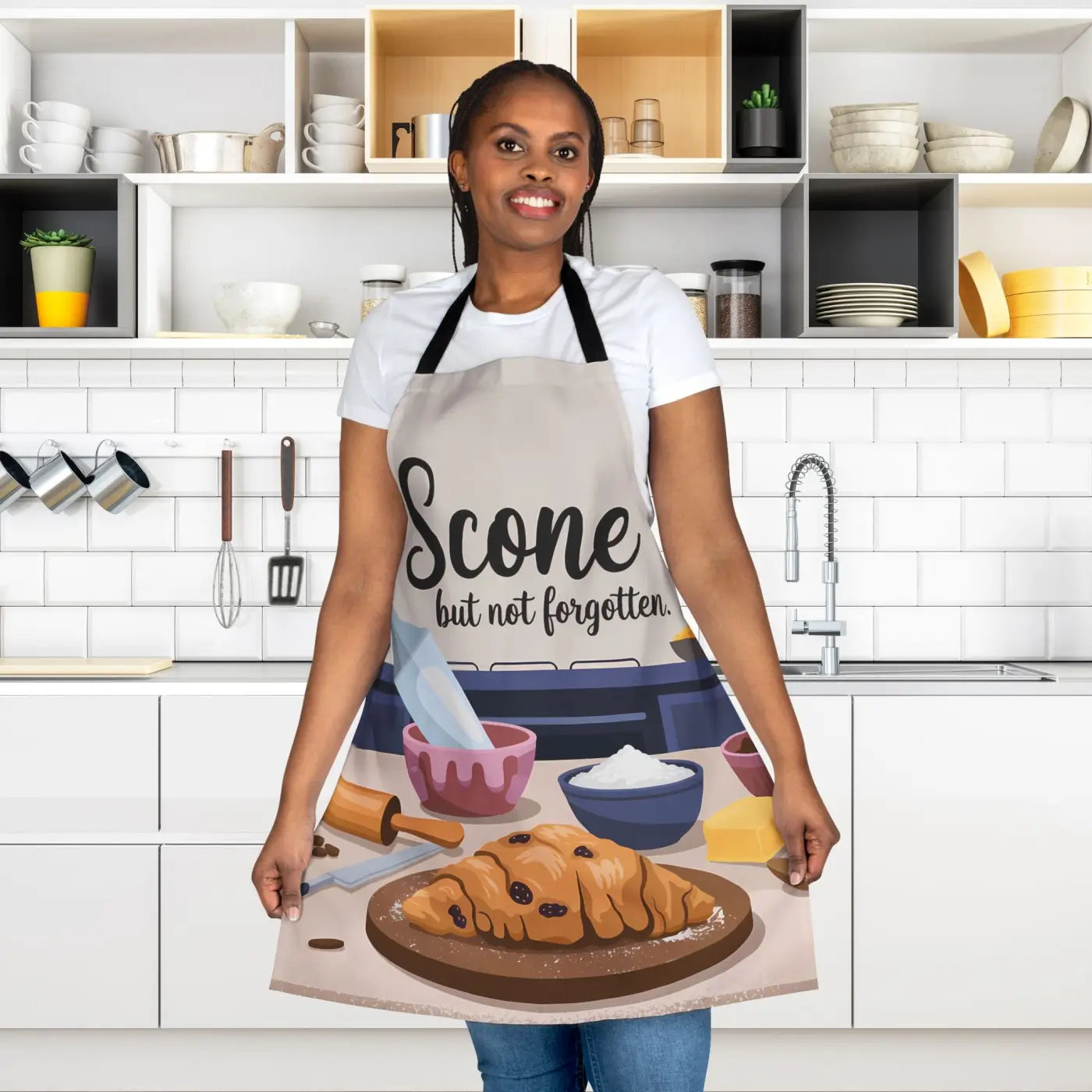 Unforgettable Scone Apron - Convenient Tie-Back Closure - DipaliZ