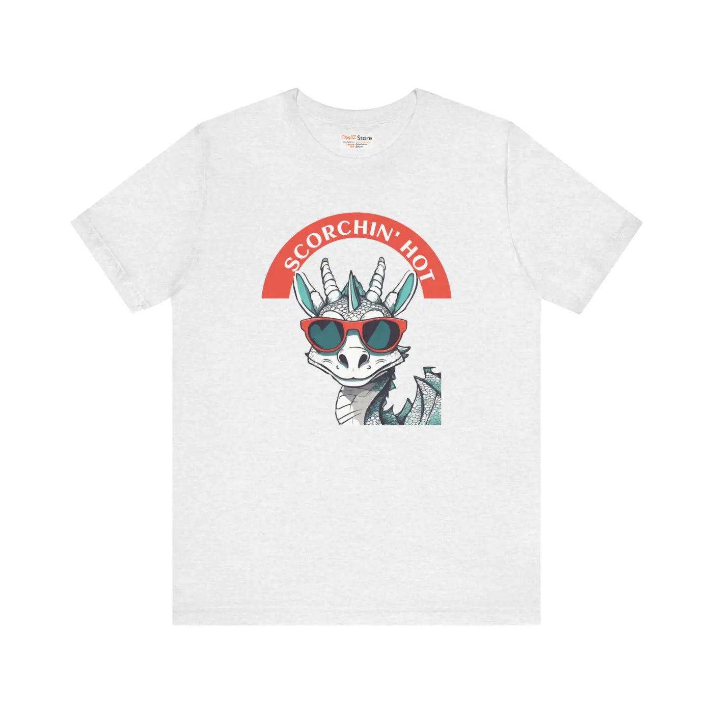 Scorching Hot Dragon Unisex Jersey Tee - Fiery Style - DipaliZ