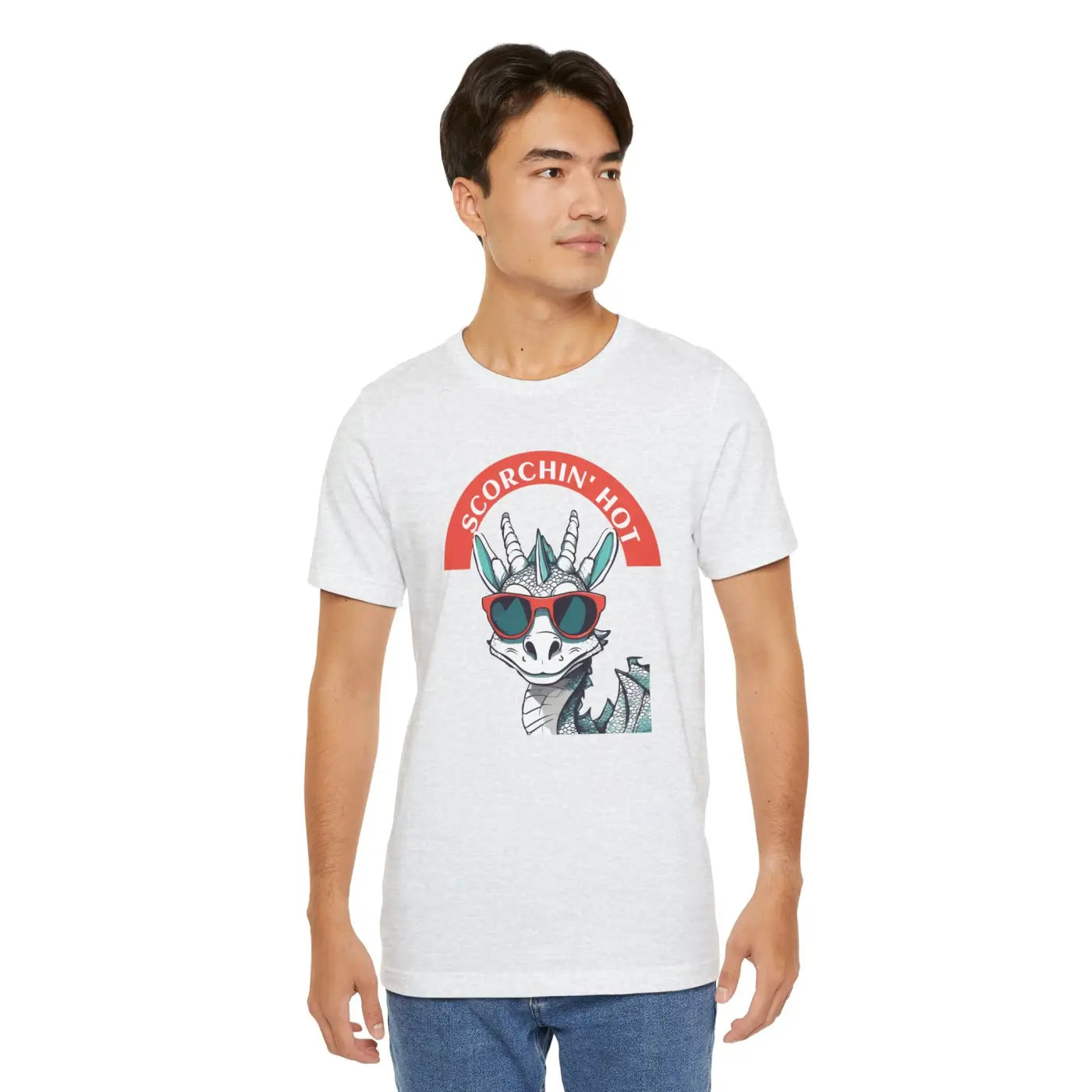 Scorching Hot Dragon Unisex Jersey Tee - Fiery Style - DipaliZ