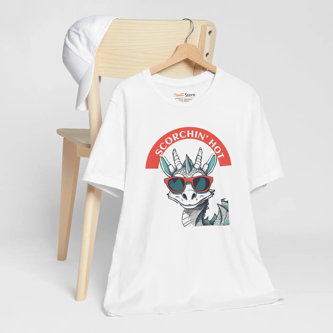 Scorching Hot Dragon Unisex Jersey Tee - Fiery Style - DipaliZ
