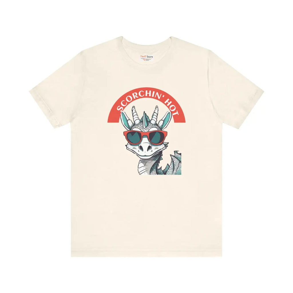 Scorching Hot Dragon Unisex Jersey Tee - Fiery Style - DipaliZ