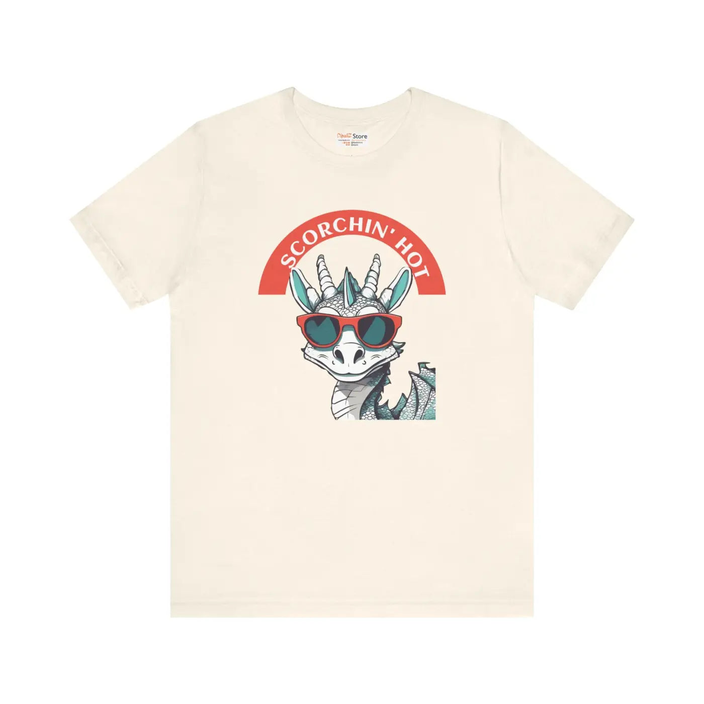 Scorching Hot Dragon Unisex Jersey Tee - Fiery Style - DipaliZ