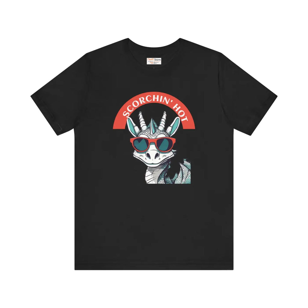Scorching Hot Dragon Unisex Jersey Tee - Fiery Style - DipaliZ
