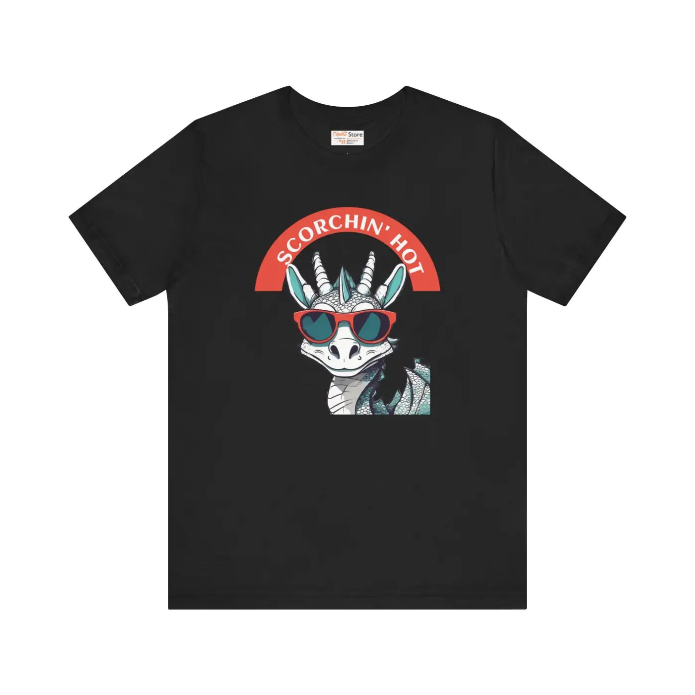 Scorching Hot Dragon Unisex Jersey Tee - Fiery Style - DipaliZ