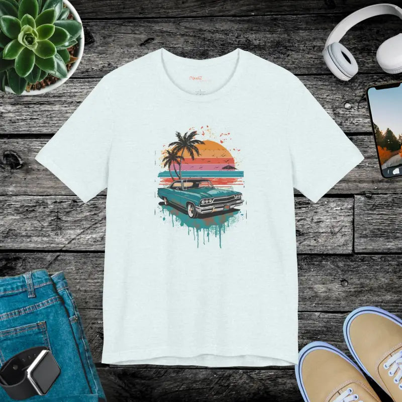 Paradise Unisex Jersey Tee - Beach Vibes Eco-Friendly - DipaliZ