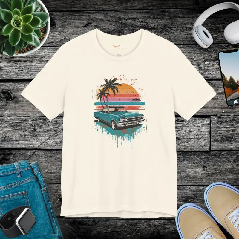 Paradise Unisex Jersey Tee - Beach Vibes Eco-Friendly - DipaliZ