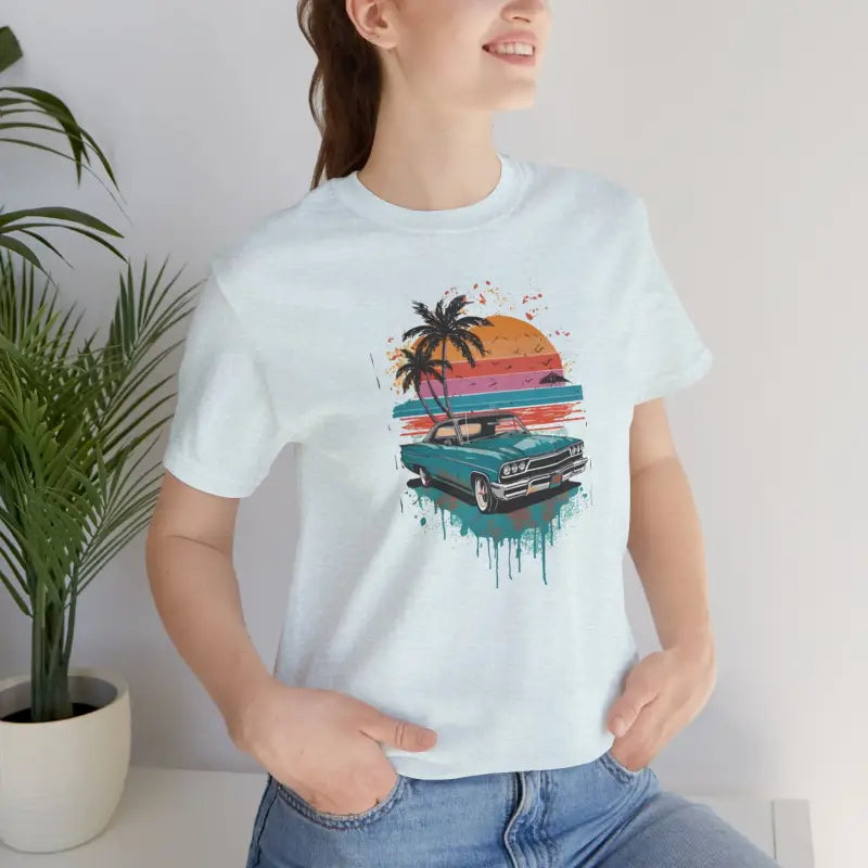 Paradise Unisex Jersey Tee - Beach Vibes Eco-Friendly - DipaliZ