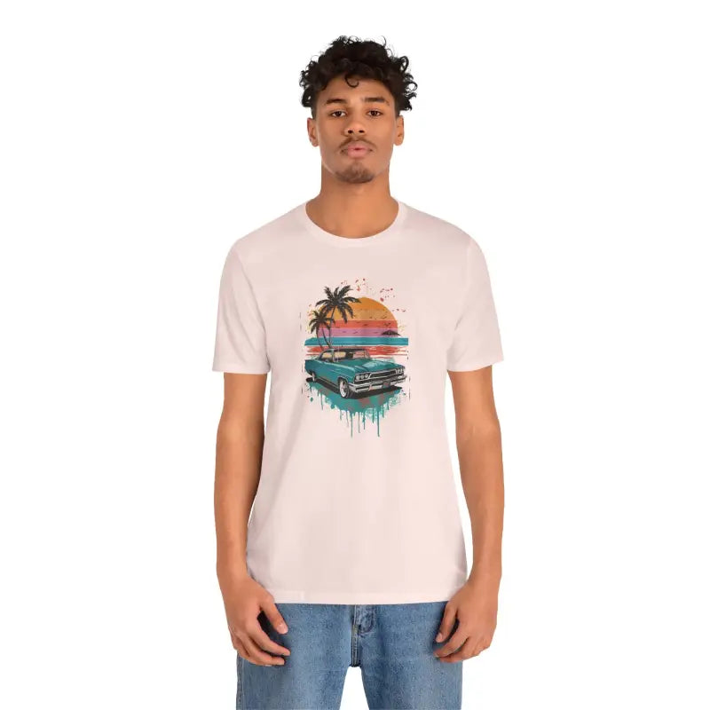 Paradise Unisex Jersey Tee - Beach Vibes Eco-Friendly - DipaliZ