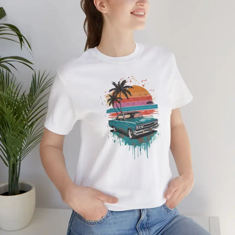 Paradise Unisex Jersey Tee - Beach Vibes Eco-Friendly - DipaliZ