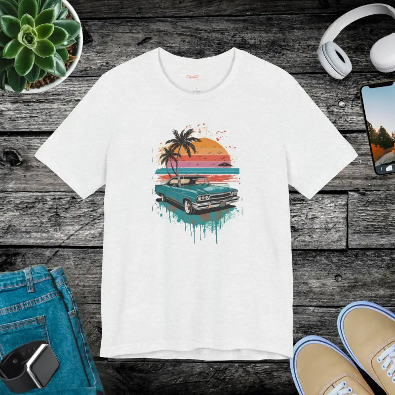 Paradise Unisex Jersey Tee - Beach Vibes Eco-Friendly - DipaliZ