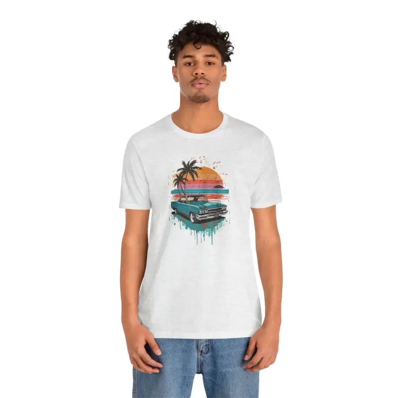 Paradise Unisex Jersey Tee - Beach Vibes Eco-Friendly - DipaliZ