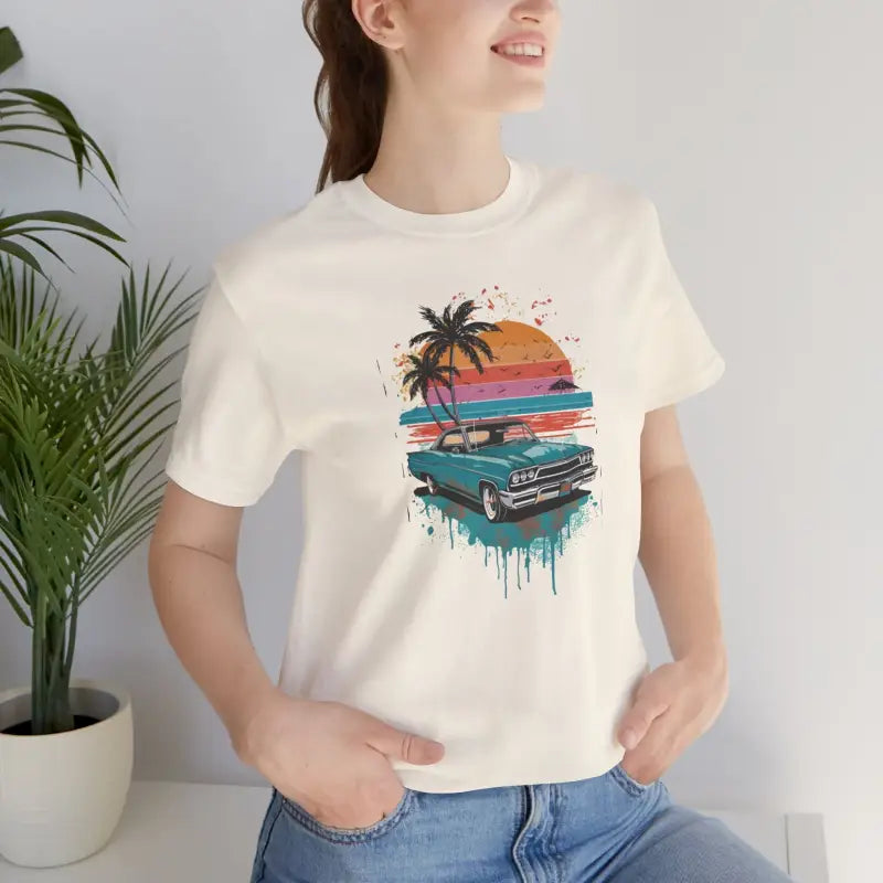 Paradise Unisex Jersey Tee - Beach Vibes Eco-Friendly - DipaliZ
