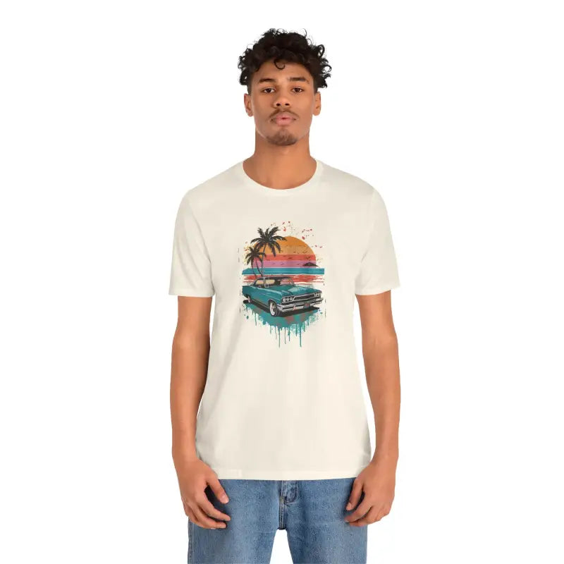 Paradise Unisex Jersey Tee - Beach Vibes Eco-Friendly - DipaliZ
